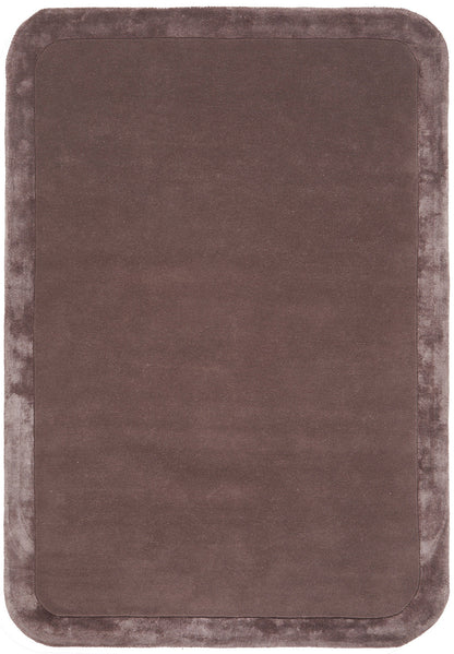 Hunter Grape Wool-Viscose Rug Rug Culture