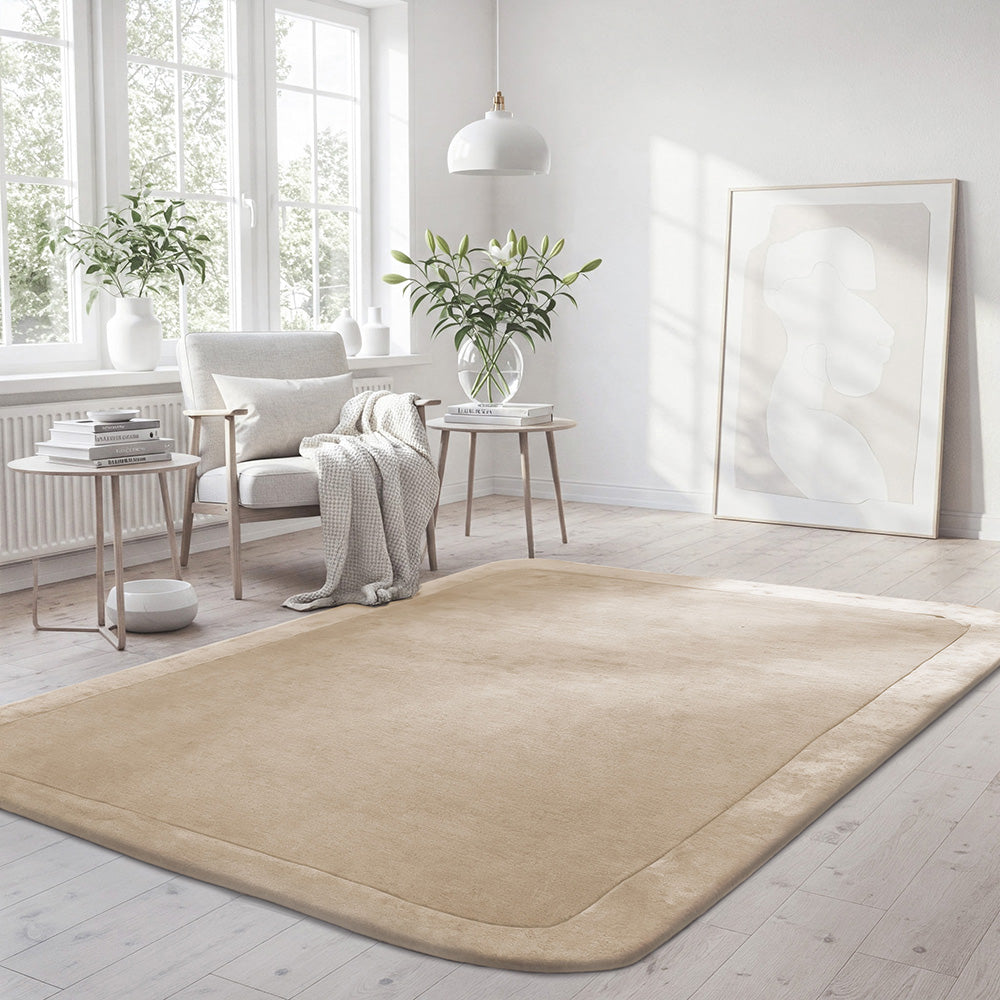 Hunter Husk Wool-Viscose Rug Rug Culture