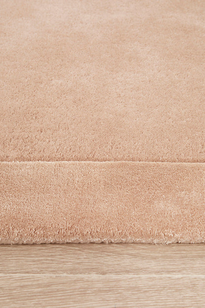 Hunter Nude Wool-Viscose Runner Rug Rug Culture