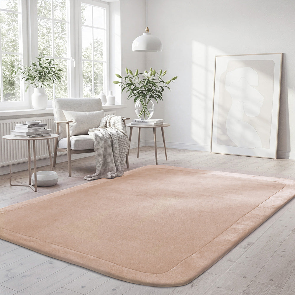 Hunter Nude Wool-Viscose Rug Rug Culture
