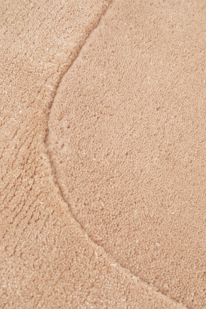 Hunter Nude Wool-Viscose Rug Rug Culture