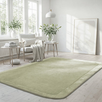 Hunter Sage Wool-Viscose Rug Rug Culture