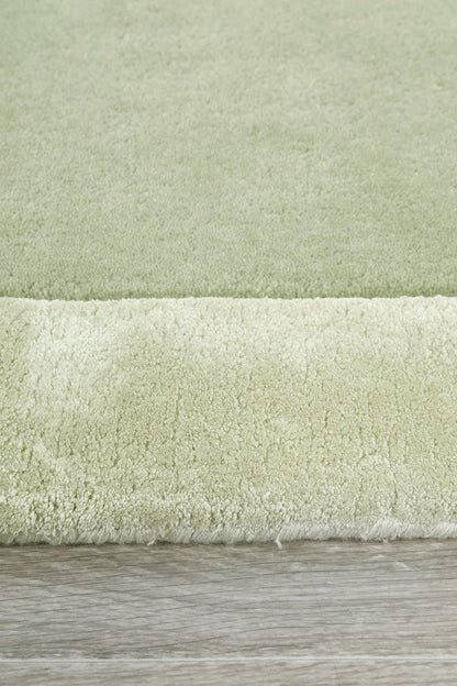 Hunter Sage Wool-Viscose Rug Rug Culture