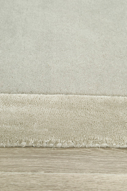 Hunter Silver Wool-Viscose Runner Rug Rug Culture