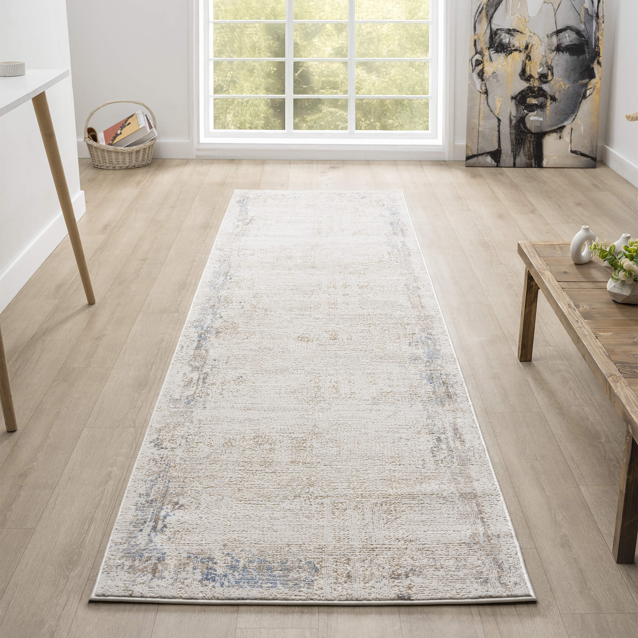 Luxley 580 Ivory Runner Saray Rugs