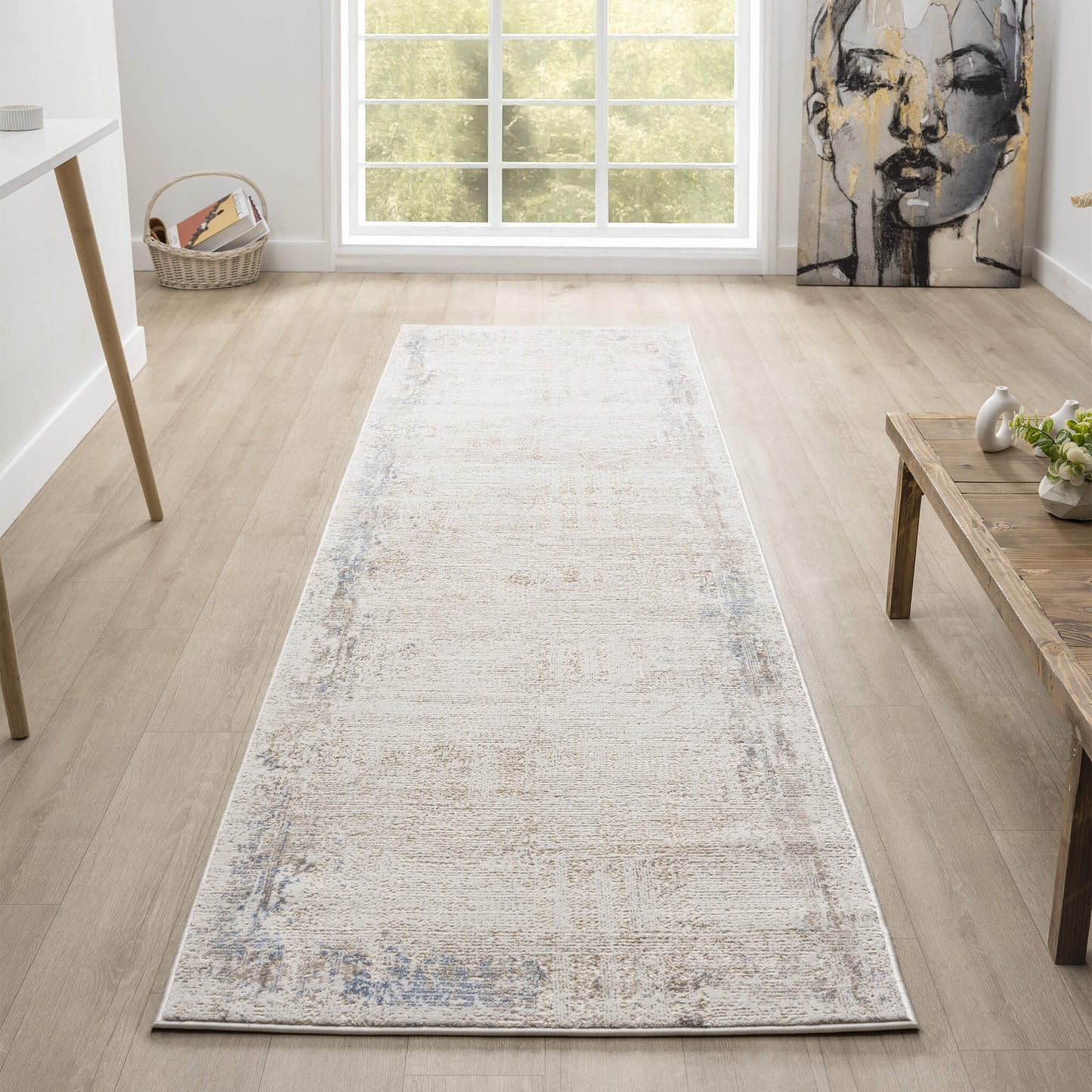 Luxley 580 Ivory Runner Saray Rugs