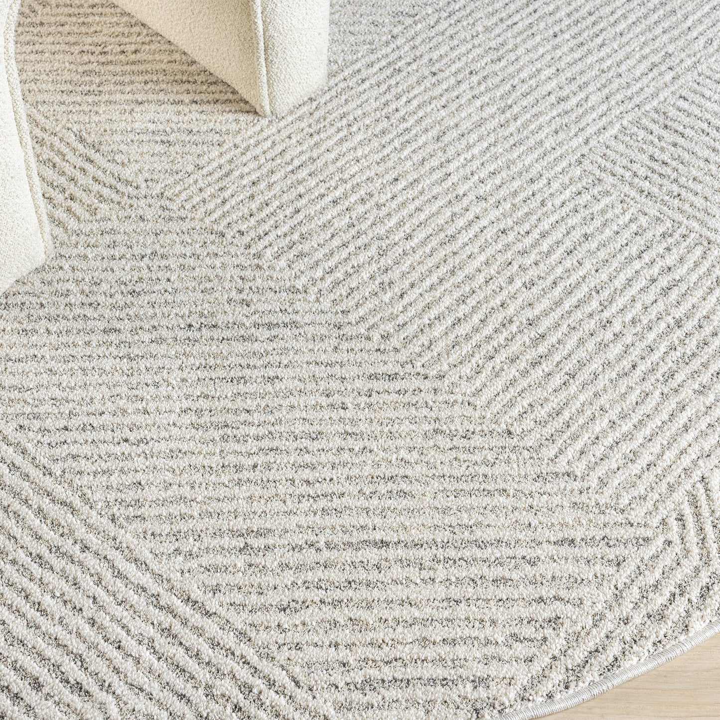 Nature 495 Sand Round Saray Rugs