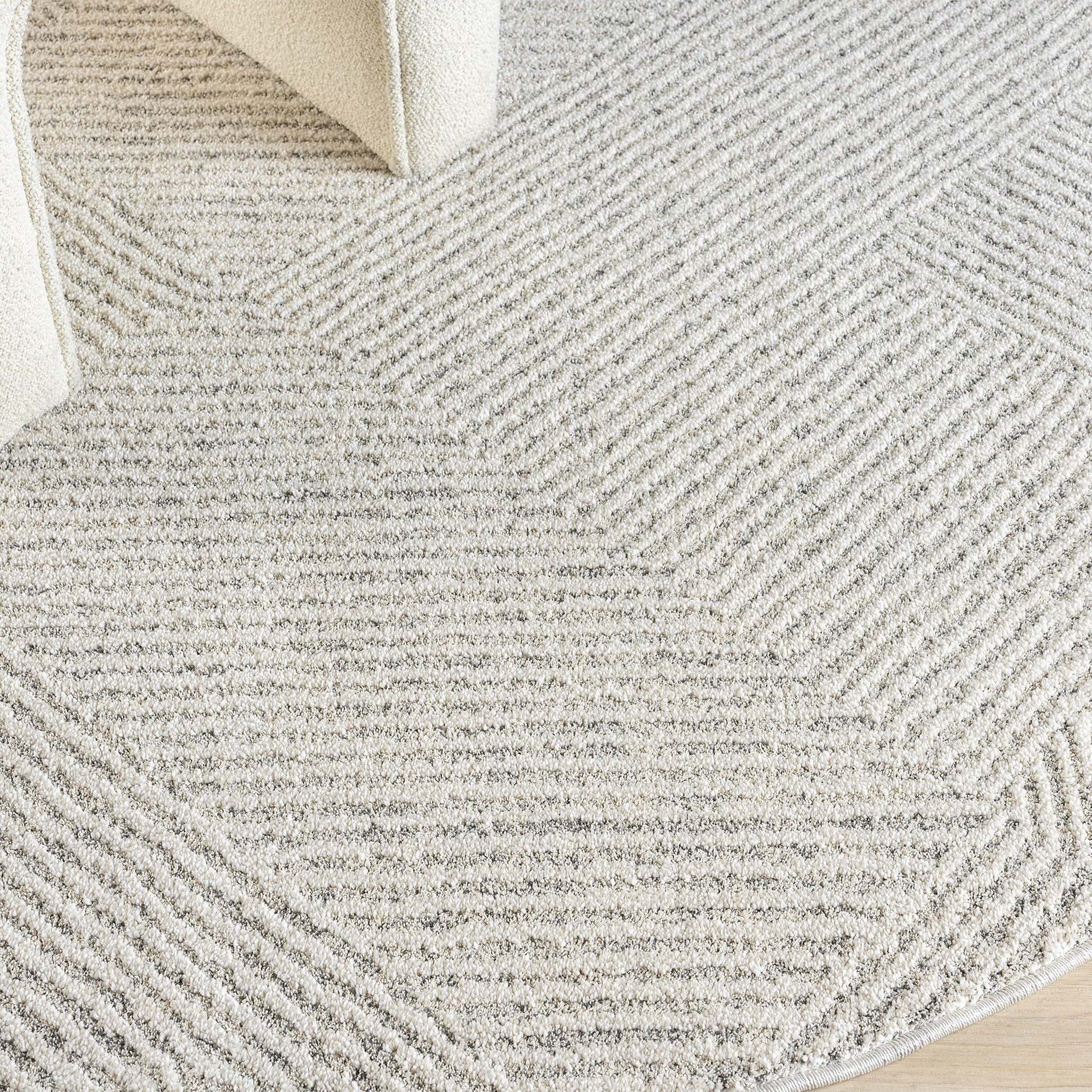 Nature 495 Sand Round Saray Rugs