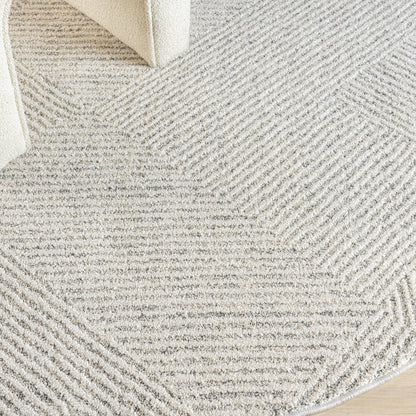 Nature 495 Sand Round Saray Rugs