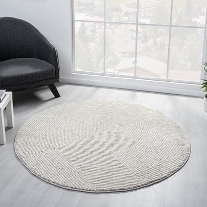 Nature 495 Sand Round Saray Rugs