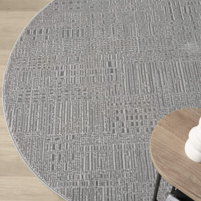 Nobelle 779 Slate Round Rug Saray Rugs