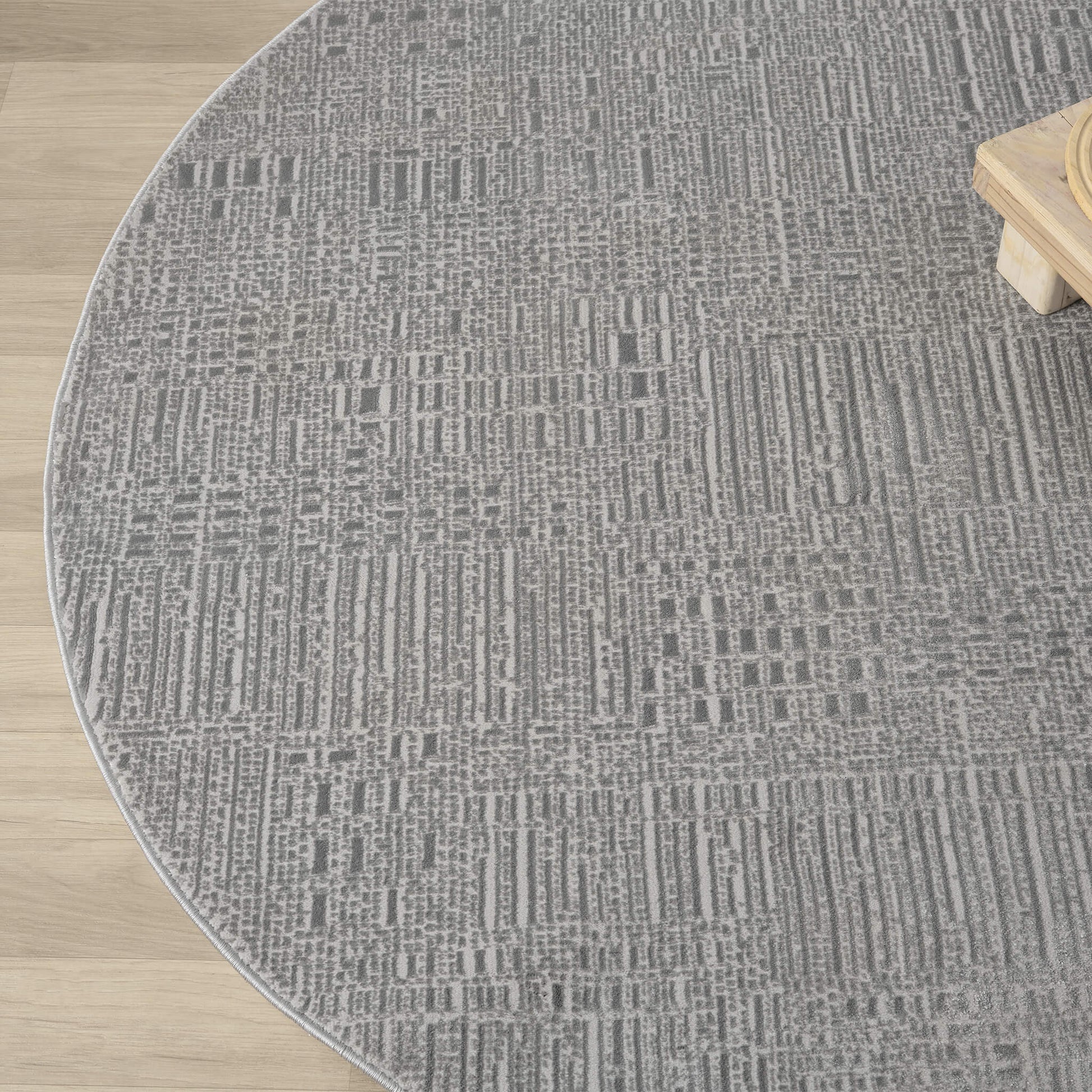Nobelle 779 Slate Round Rug Saray Rugs