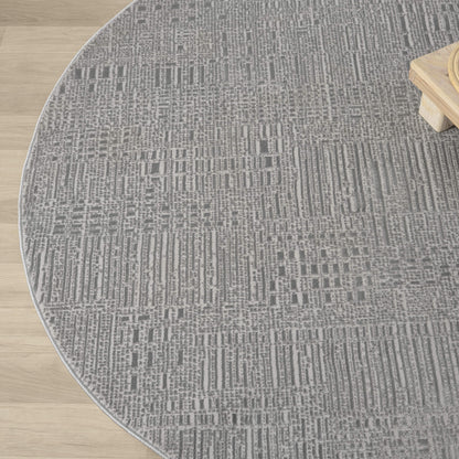 Nobelle 779 Slate Round Rug Saray Rugs