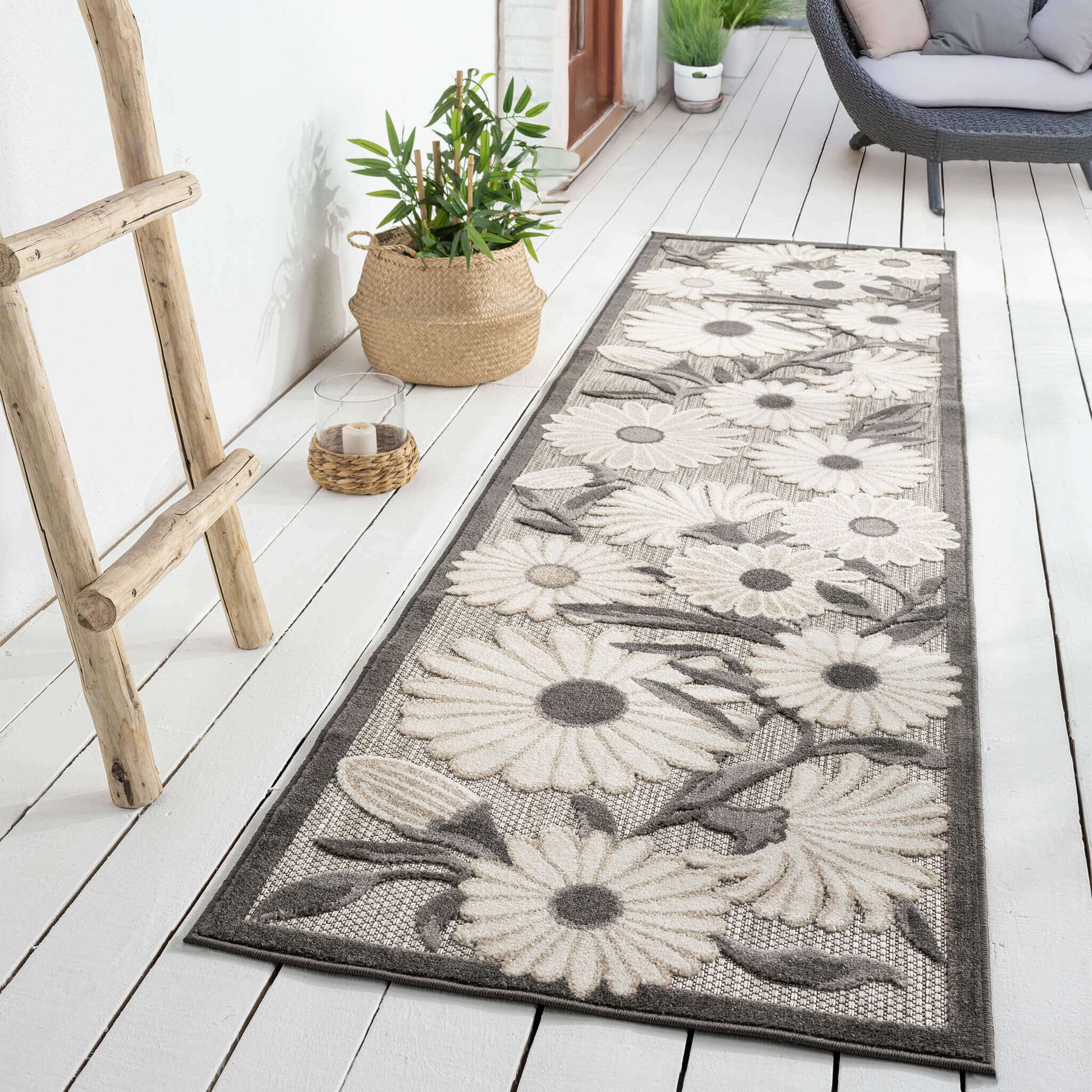 Paradise 537 Silver Runner Saray Rugs