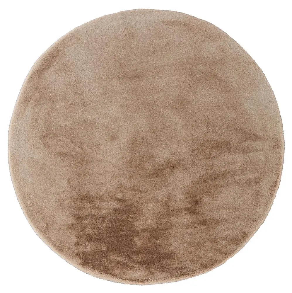 Pony Soft Round Camel Clour Rug Italtex