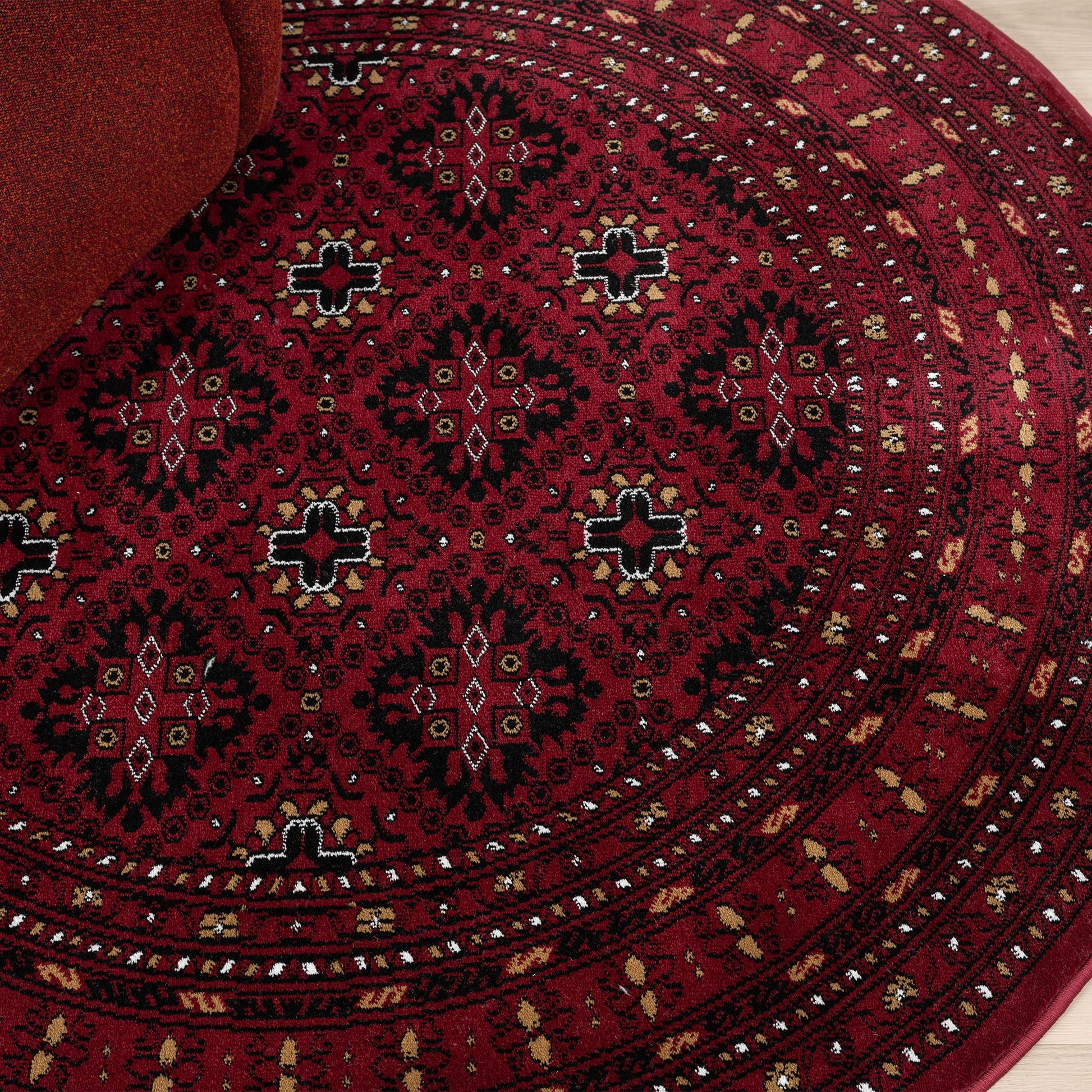 Empire 521 Red Round Rug Saray Rugs