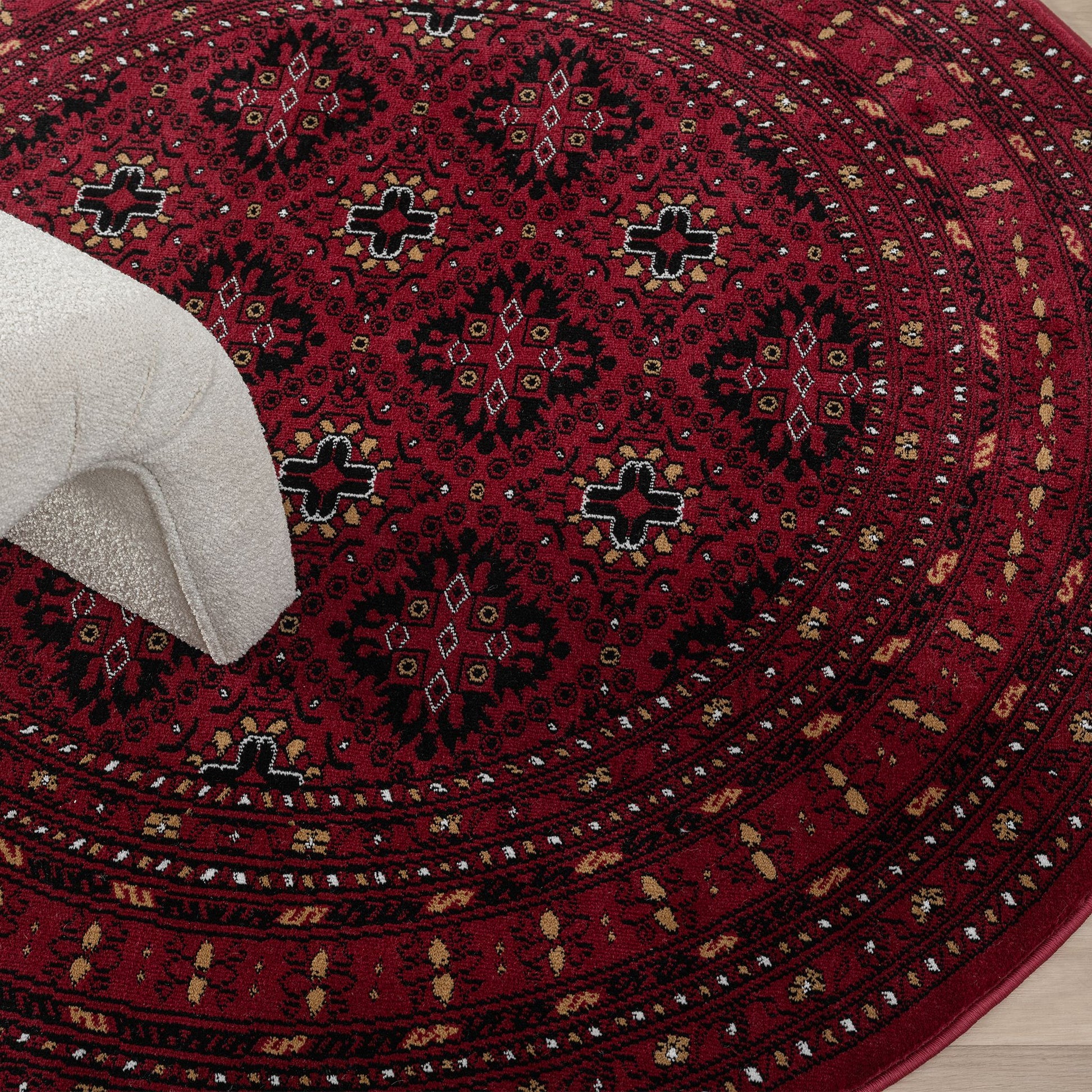 Empire 521 Red Round Rug Saray Rugs