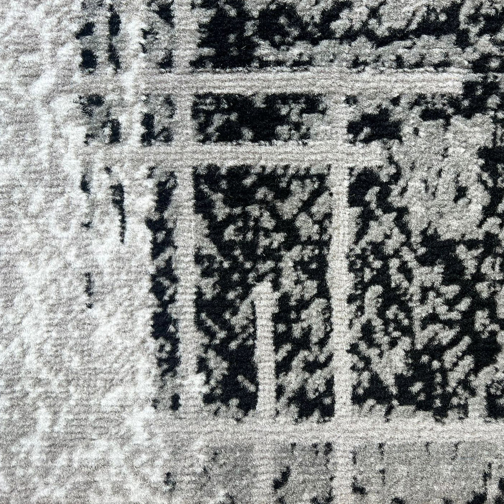 Budget Rugs 2316 grey square Rug