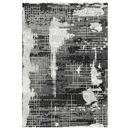 Budget Rugs 2316 grey square Rug