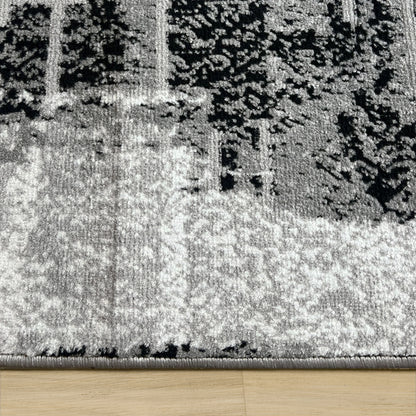 Budget Rugs 2316 grey square Rug