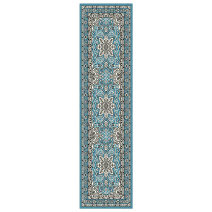 Budget Rugs 2567 Blue square Rug Saray Rugs