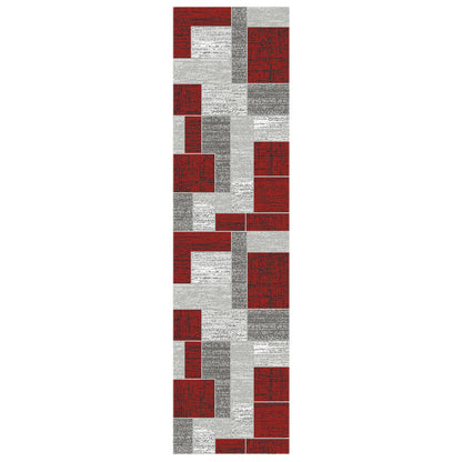 Budget Rugs 448 Red square Rug
