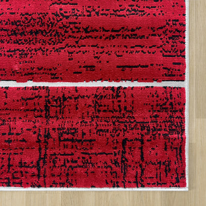 Budget Rugs 448 Red square Rug