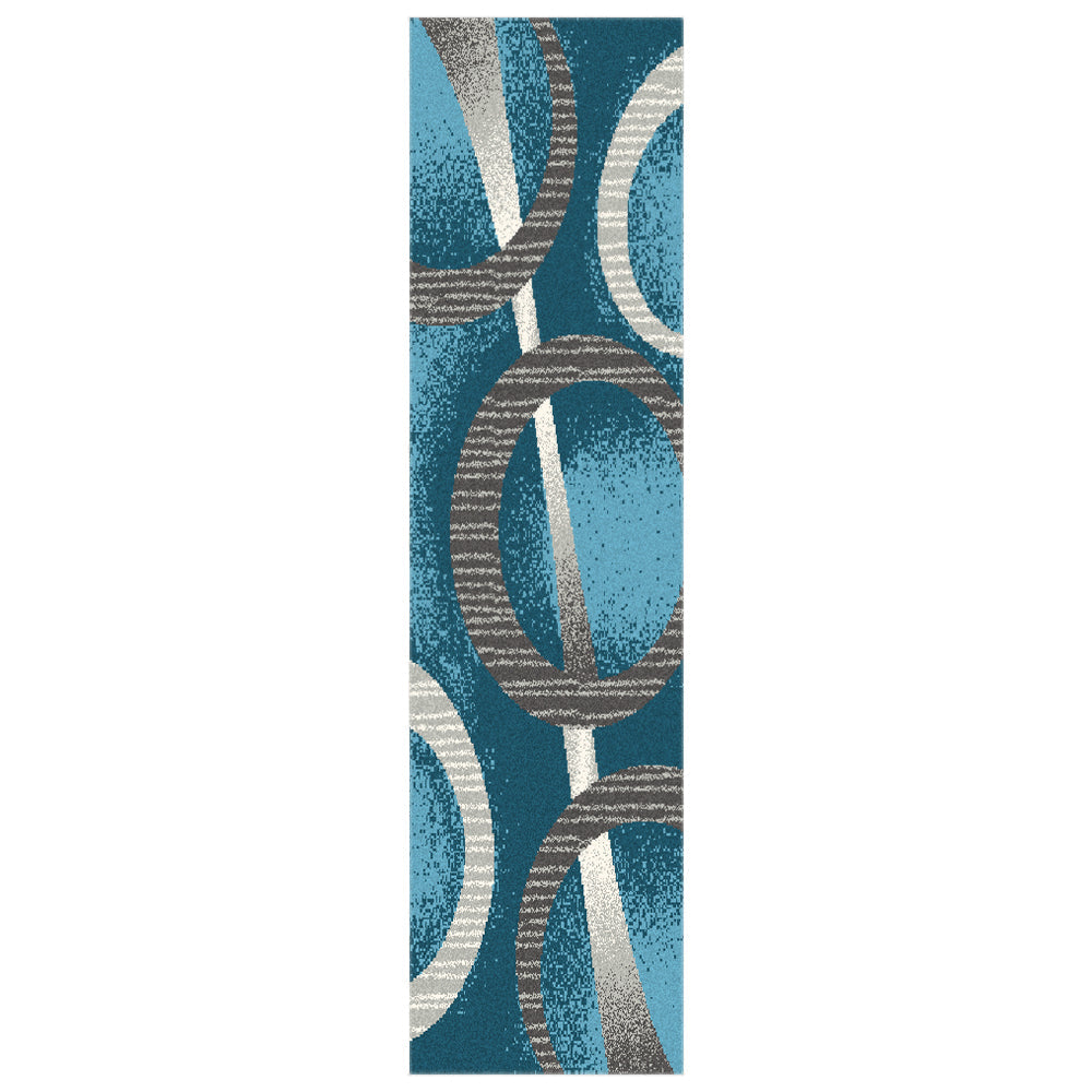 Budget Rugs 5197 Blue square Rug Saray Rugs