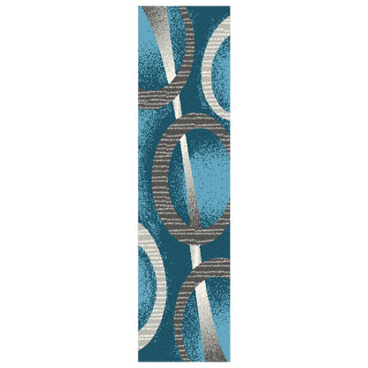 Budget Rugs 5197 Blue square Rug Saray Rugs