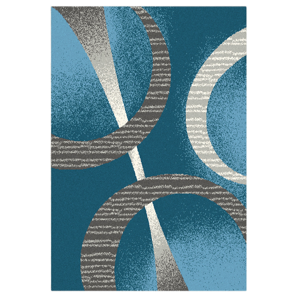 Budget Rugs 5197 Blue square Rug Saray Rugs
