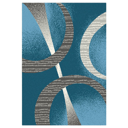 Budget Rugs 5197 Blue square Rug Saray Rugs
