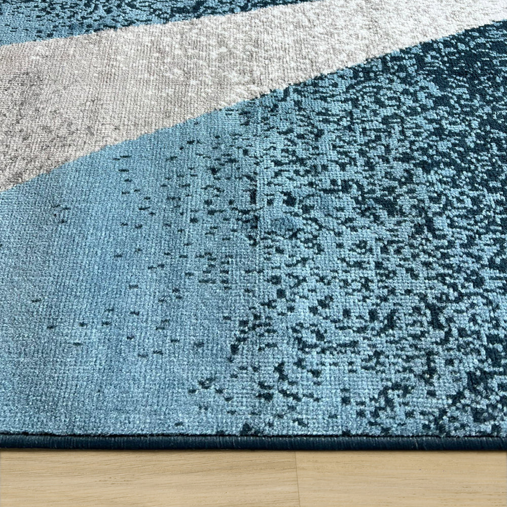 Budget Rugs 5197 Blue square Rug Saray Rugs
