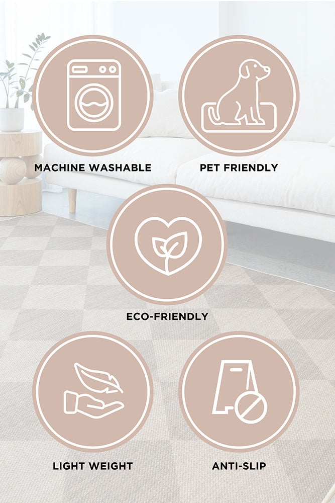 Suncoast Navin Natural Washable Rug Rug Culture