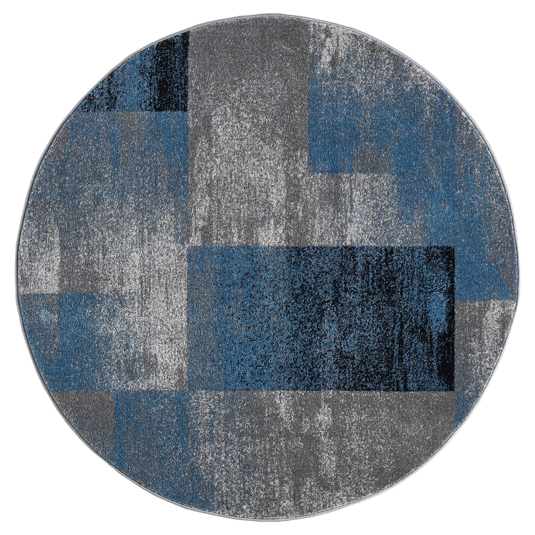 Slate 766 Blue Round Rug Saray Rugs