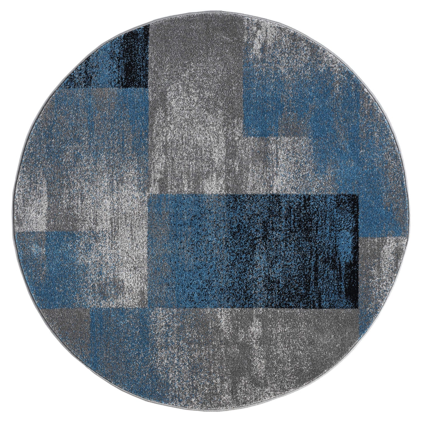 Slate 766 Blue Round Rug Saray Rugs