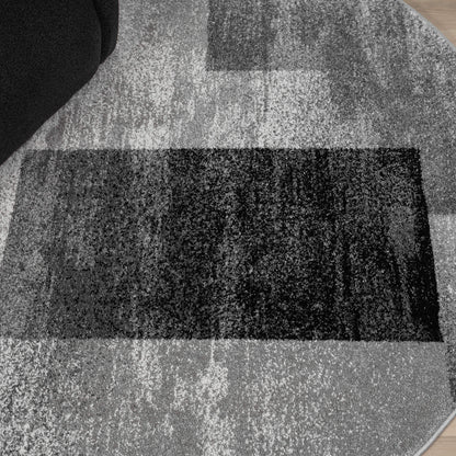 Slate 766 Grey Round Rug Saray Rugs