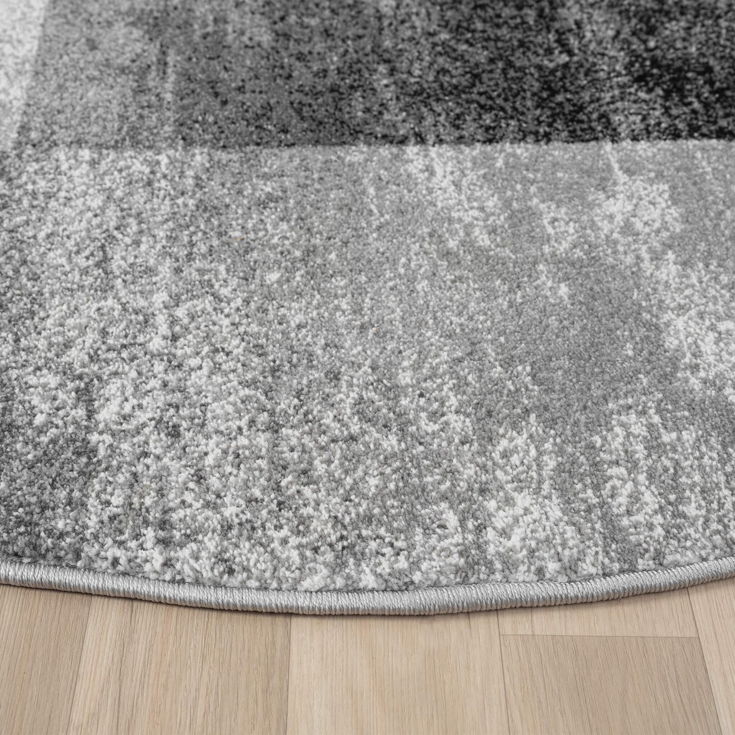 Slate 766 Grey Round Rug Saray Rugs