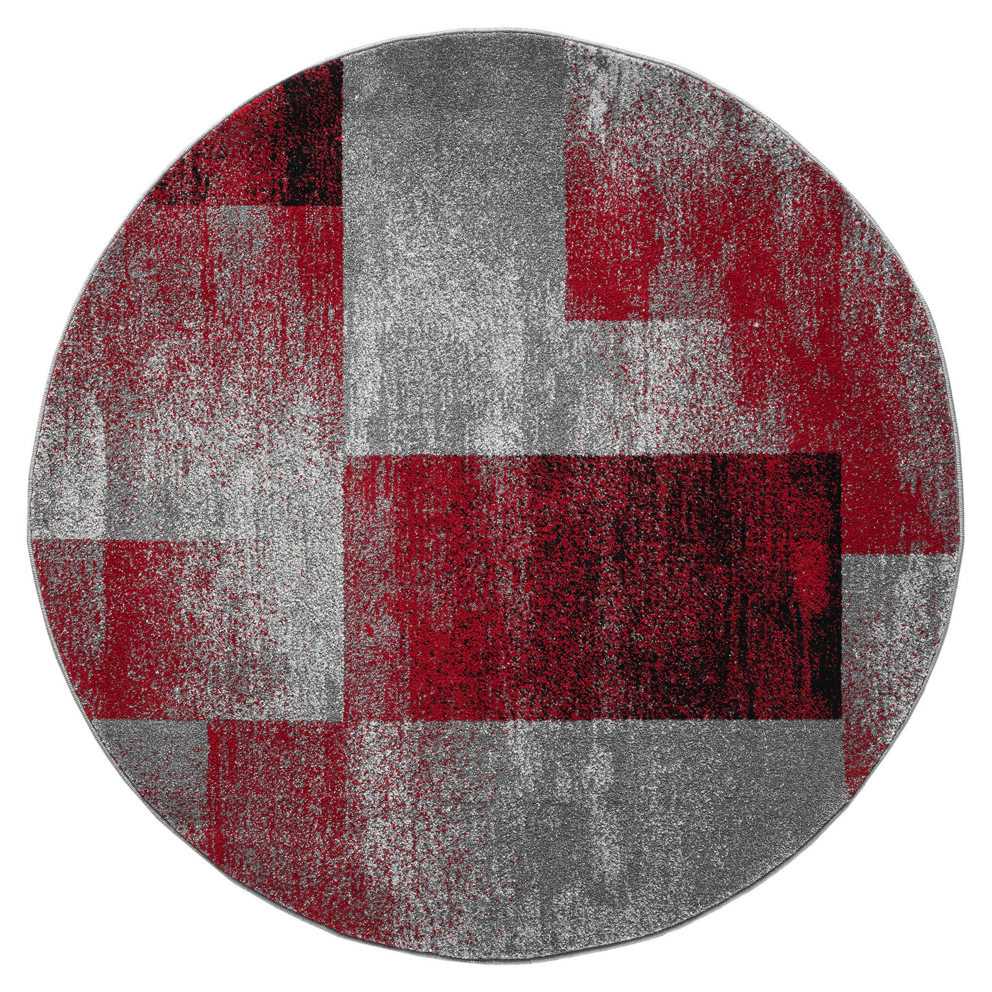 Slate 766 Red Round Rug Saray Rugs