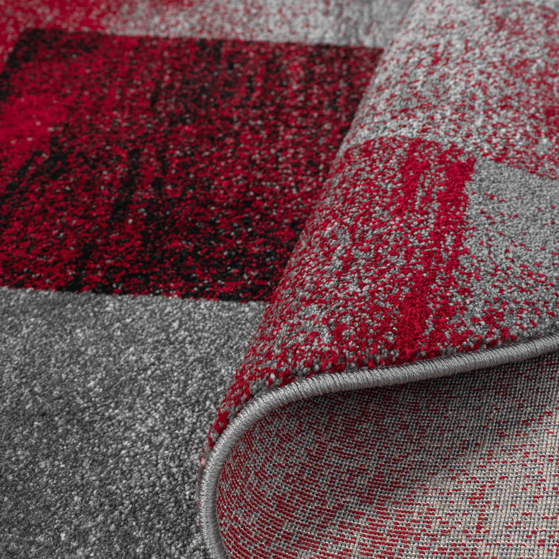 Slate 766 Red Round Rug Saray Rugs