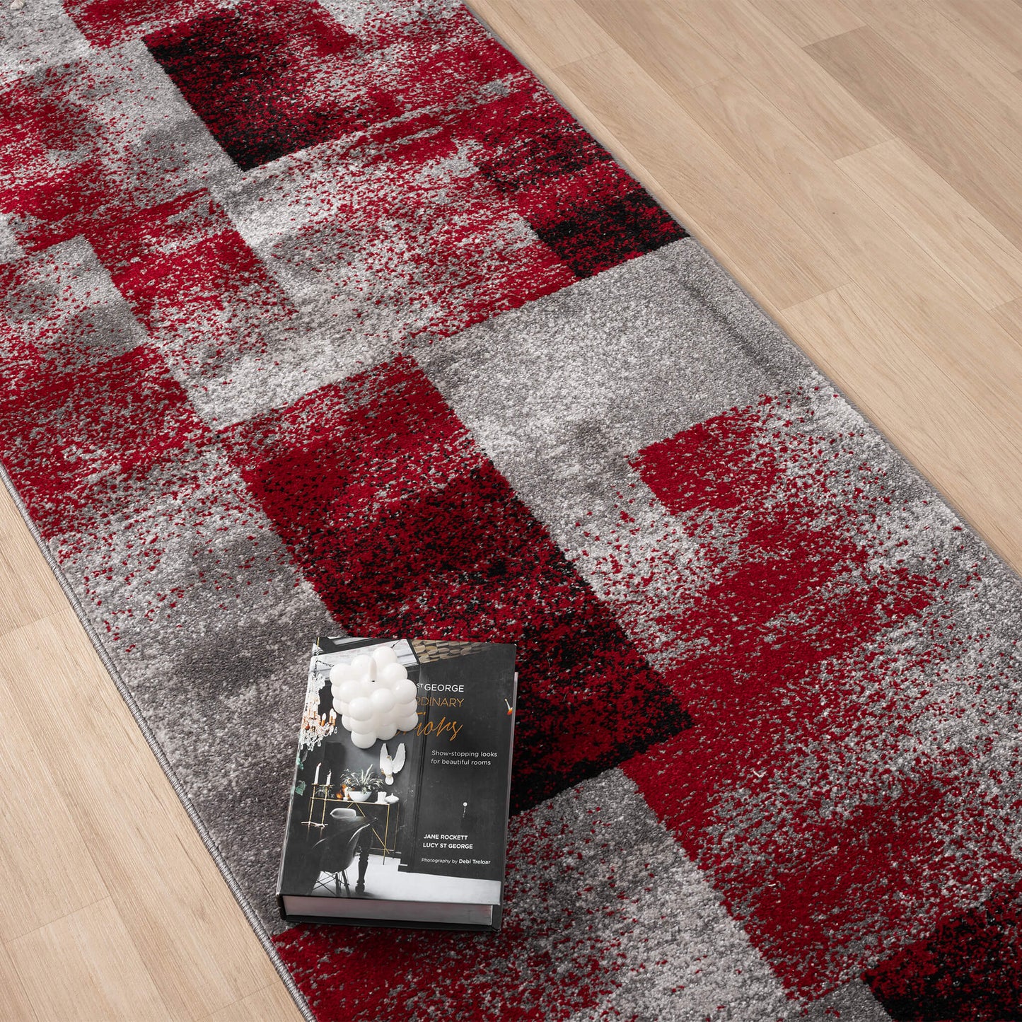 Slate 766 Red Runner Saray Rugs