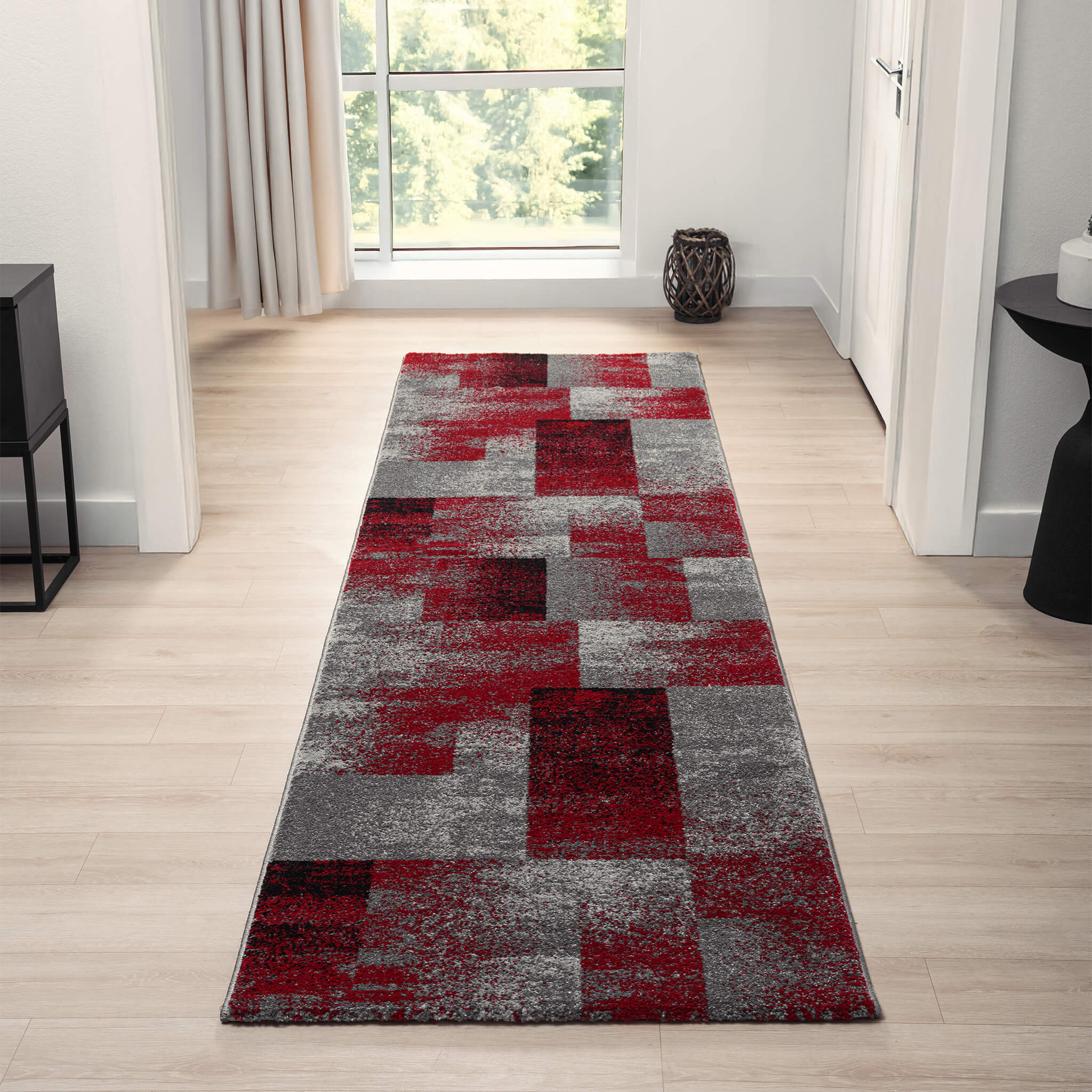 Slate 766 Red Runner Saray Rugs