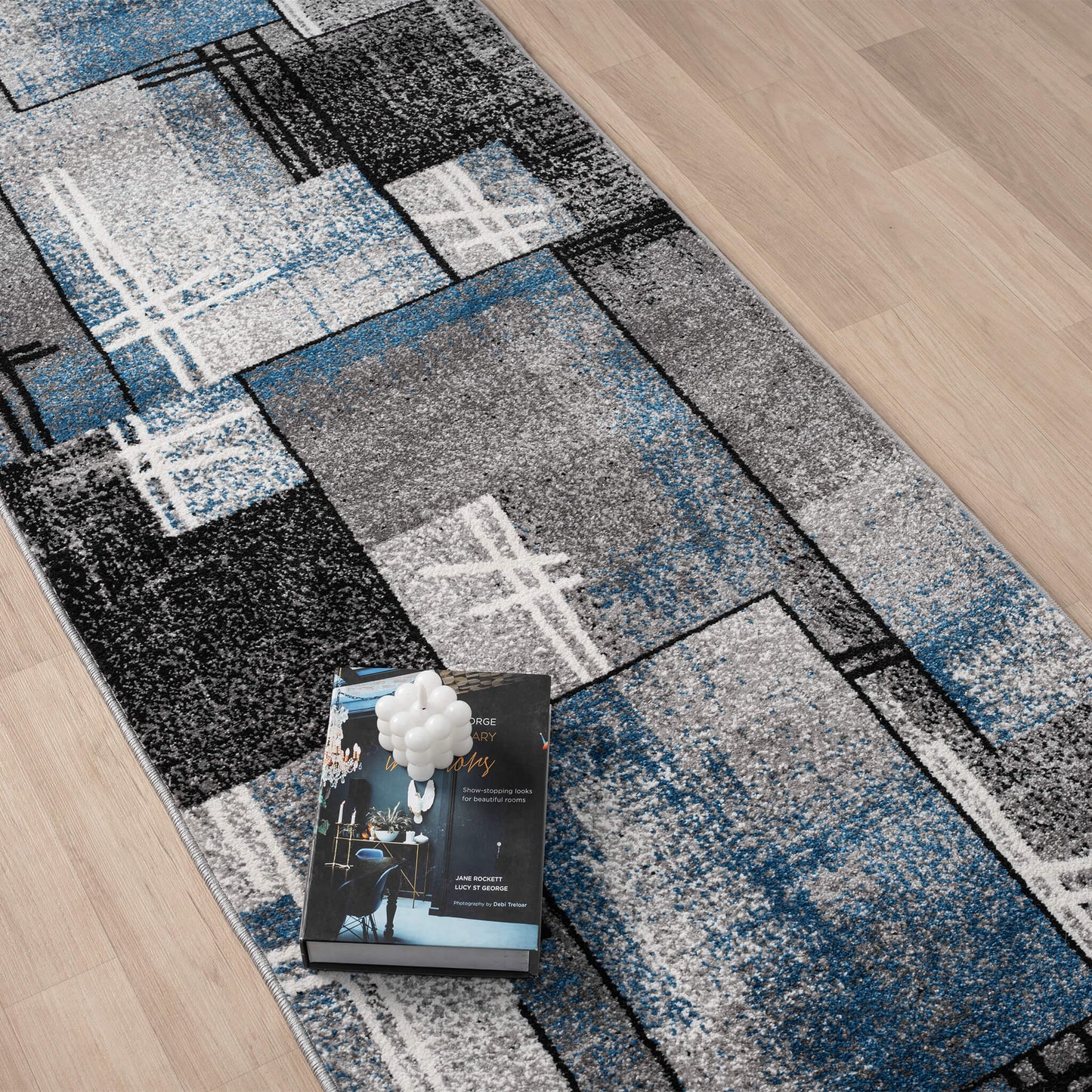 Slate 768 Blue Runner Saray Rugs