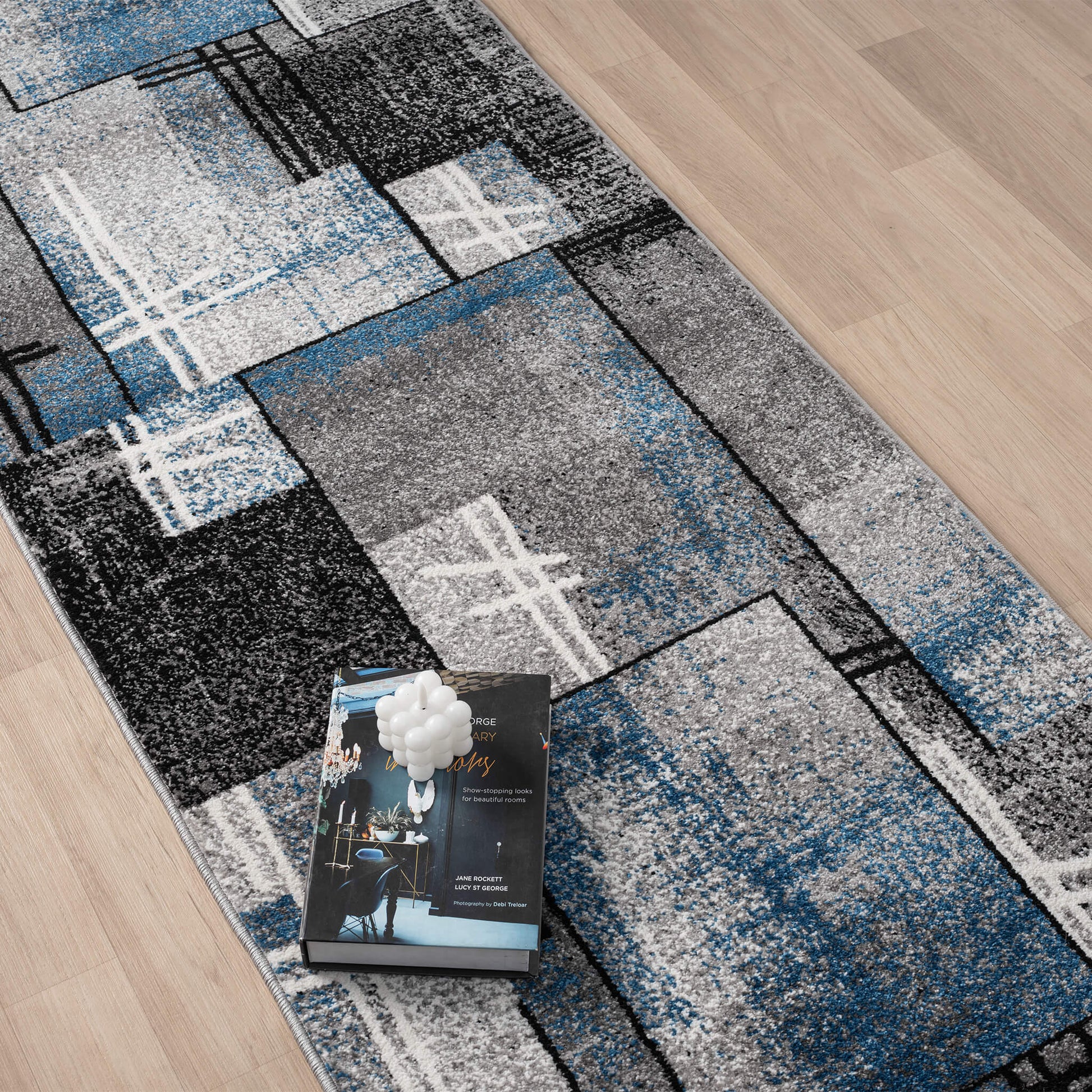 Slate 768 Blue Runner Saray Rugs