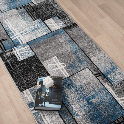 Slate 768 Blue Runner Saray Rugs