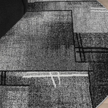 Slate 768 Grey Round Rug Saray Rugs