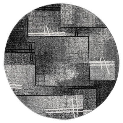 Slate 768 Grey Round Rug Saray Rugs