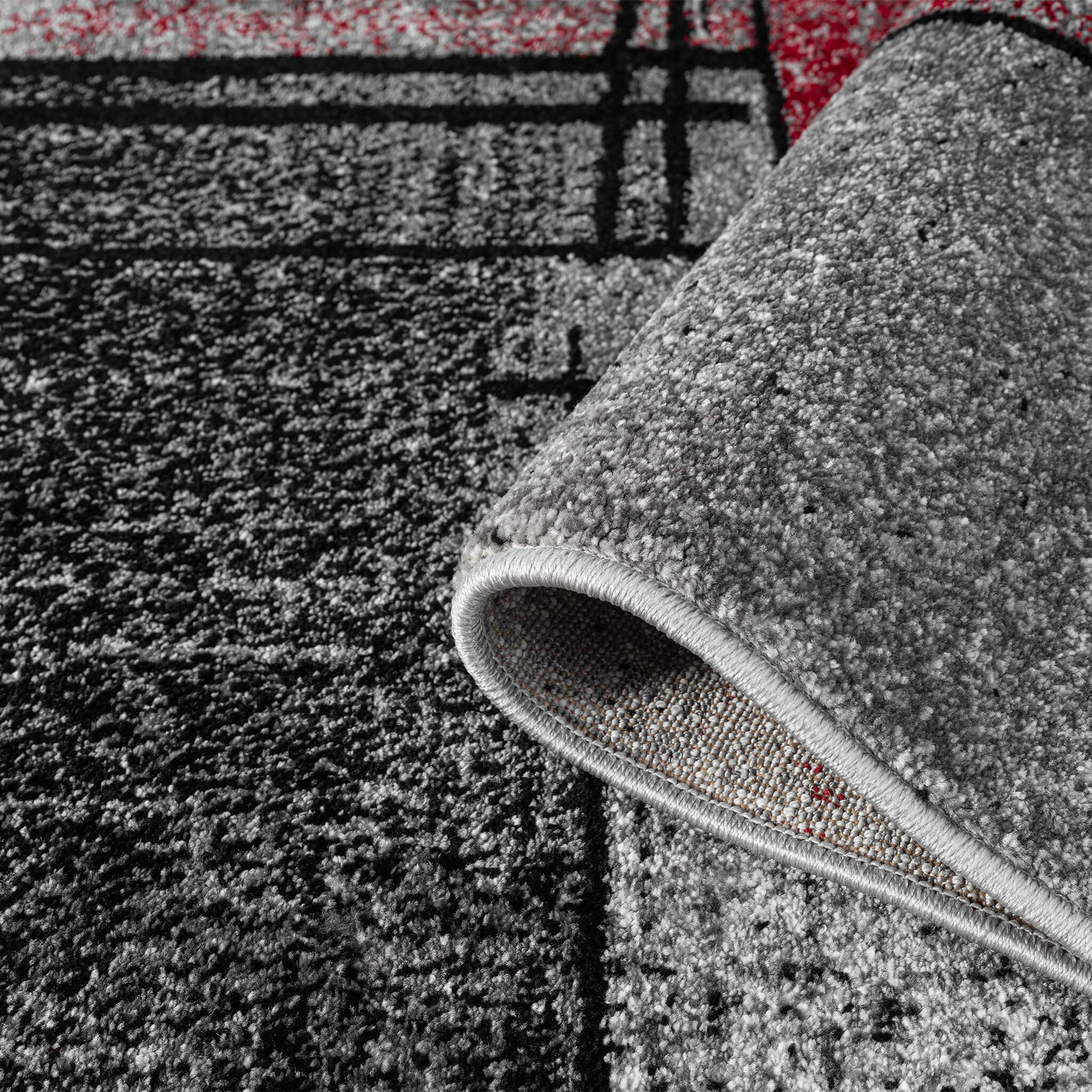 Slate 768 Red Runner Saray Rugs