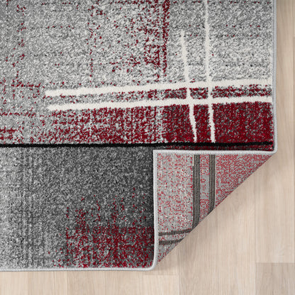 Slate 768 Red Runner Saray Rugs