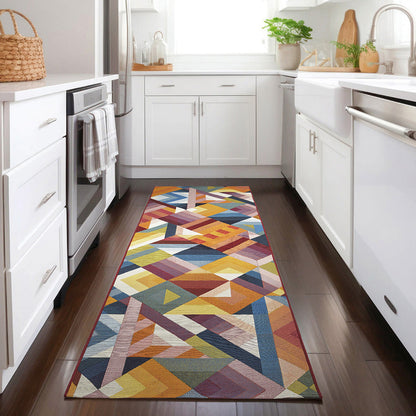 Verona Geo Multi Runner Rug Rug Culture