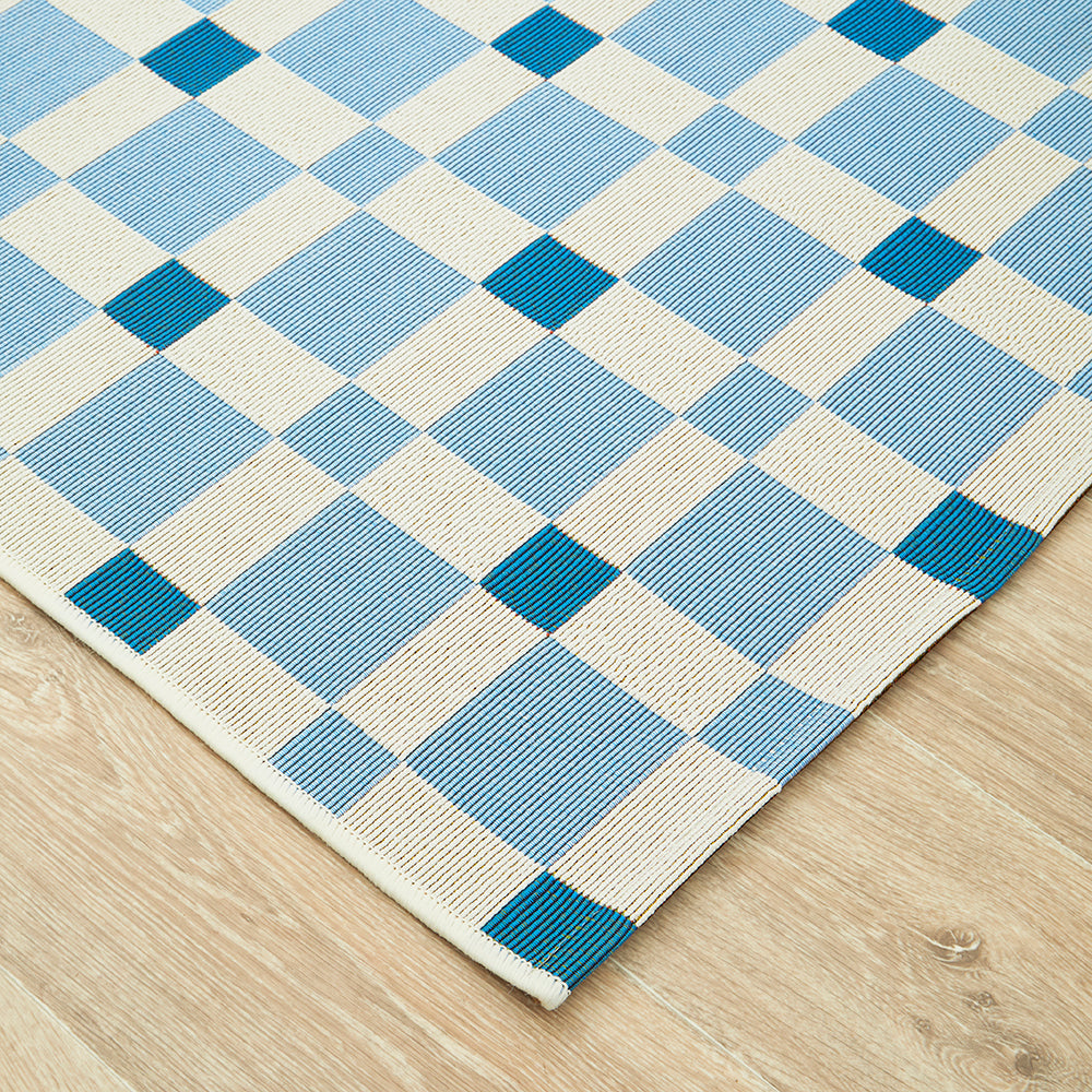 Verona Tito Blue Runner Rug Rug Culture